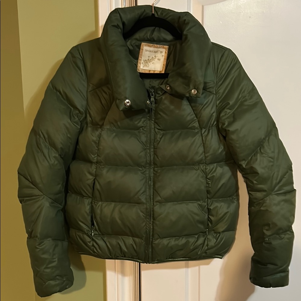 Green Puffer Jacket for Kids